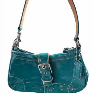Blue Patent Leather Coach Bag!